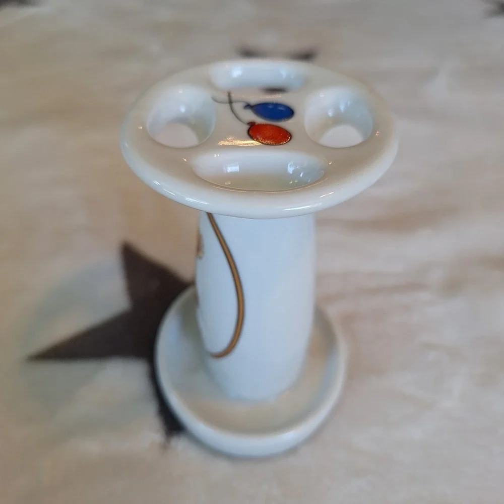 VTG Rare Counterpoint San Francisco Teddy Bear Roller-skates Toothbrush Holder